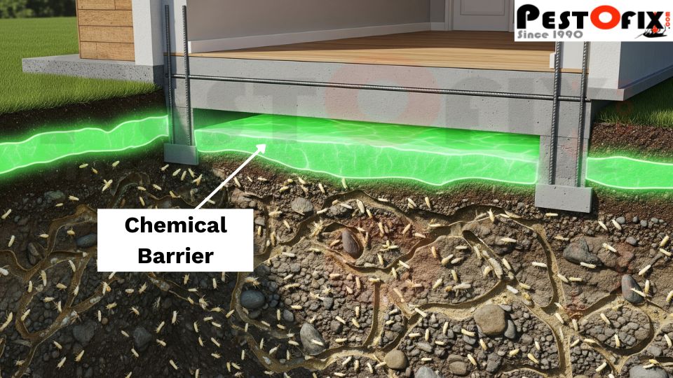Long term termite protection for home