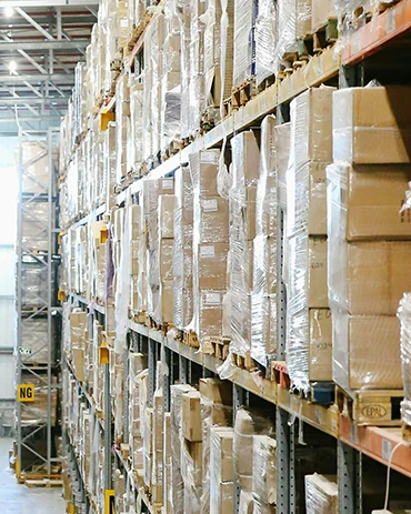 MES Army Canteen warehouse storing critical military supplies