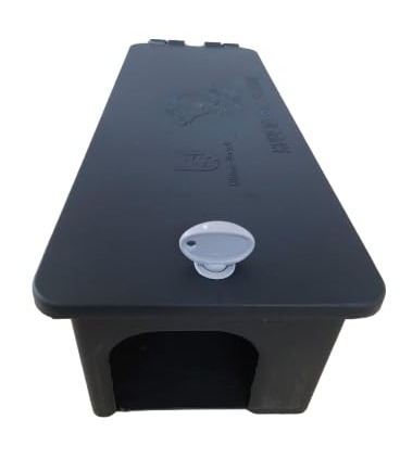Tamper-proof pet-safe rat bait station installed by Pestofix